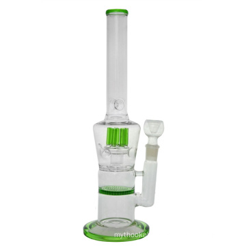 Large Honeycomb Disc Hookah Glass Water Pipe for Smoking (ES-GB-431)